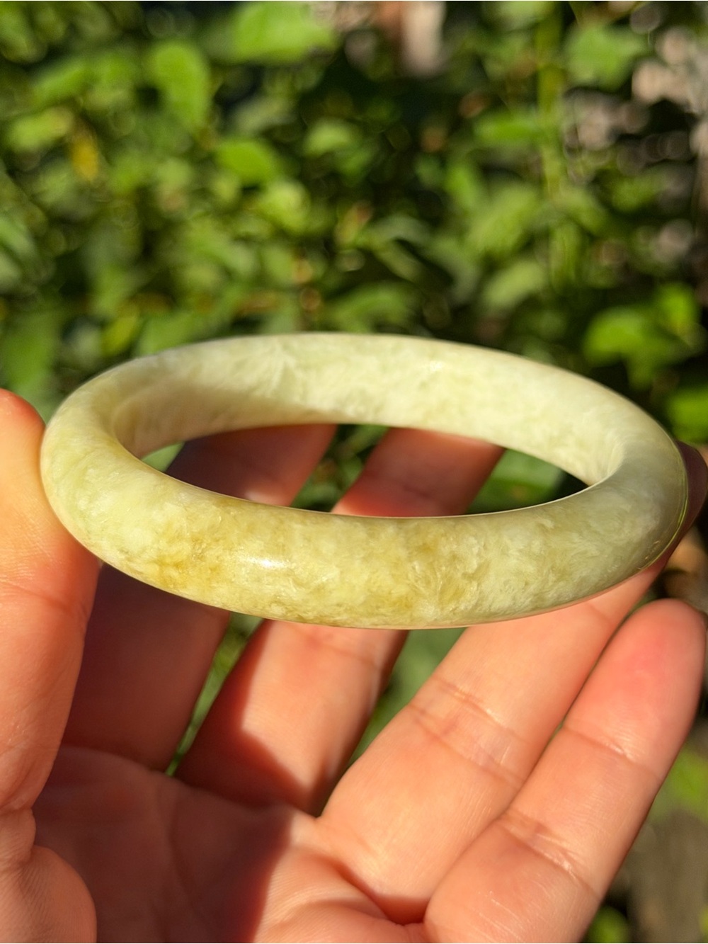 58mm Inner Diameter Lemon Jade Bangle 1963